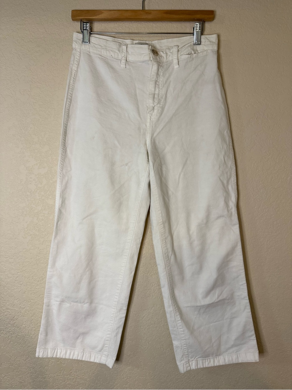 J. Crew Women's Cropped White Pants
